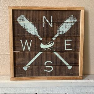 Coastal Beach Style Paddle Board Paddle Sign - ocean beach Lake decoration